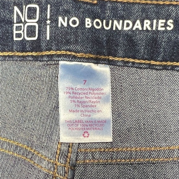 NOBO No Boundaries Jeans Juniors 7‎ Blue High Rise Mom Retro Casual Y2K NEW - Picture 10 of 12